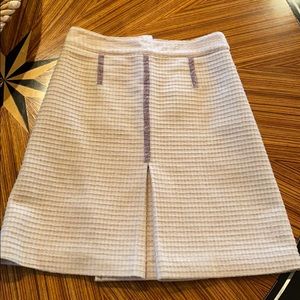 MARC JACOBS Wool Skirt with Velvet Accents